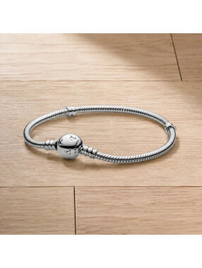 Pandora Disney Mickey Mouse Moments Snake Chain Bracelet 925 Silver 18cm